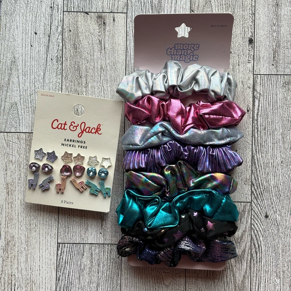 NEW! Girls' Accessories Bundle - Scrunchies & Earrings from Target